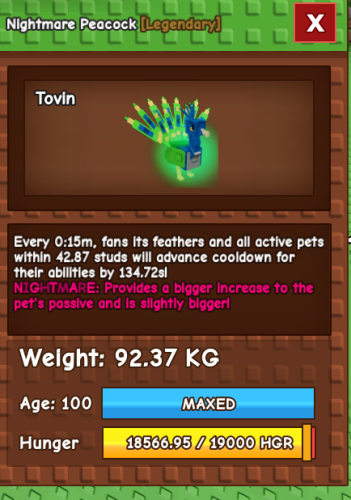 HUGEPEACOCK NIGHTMARE 15 SECONDS