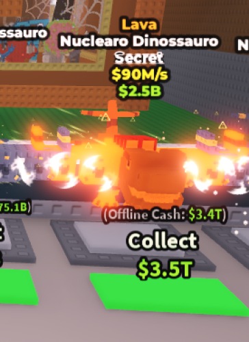 LAVA NUCLEARO DINOSAURO