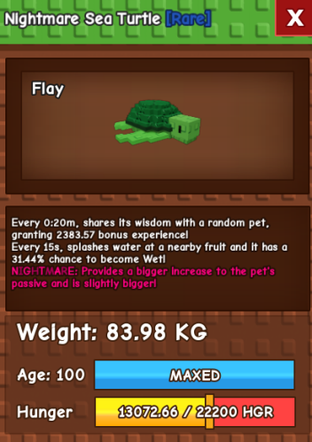 Night mare HUGE TURTLE