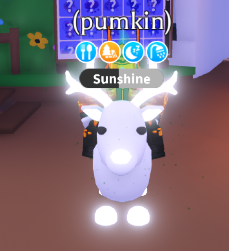 neon arctic reindeer FLY RIDE