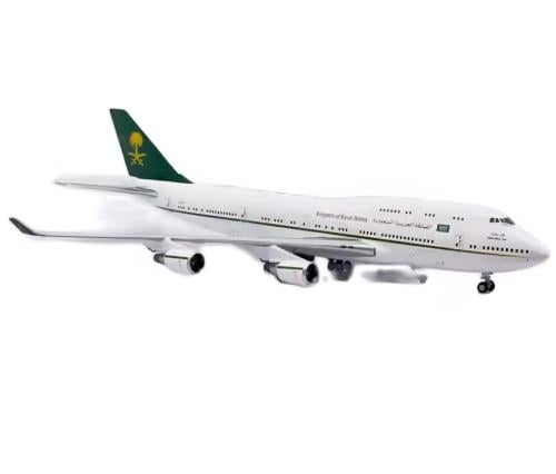 الطائرة الملكية B747- 400 HZ-HM1 الطول 19 سم مادة...