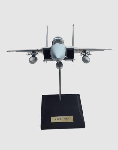 مجسم عمل فني لطائرة F15C مقاس 1:48 مادة الصنع بلاستك الطول 40 سم