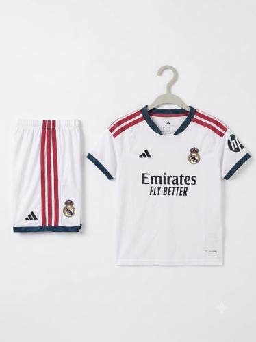 طقم مدريد2027 أطفال أبيض