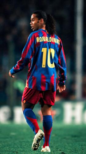 تيشيرت برشلونة 2006 ( رونالدينهو 10 ) كم طويل