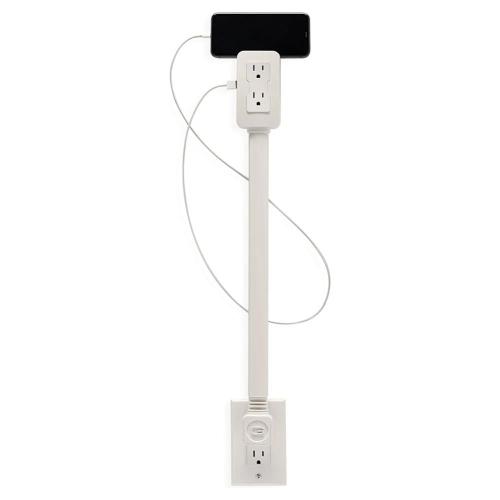 مشترك جداري ذكي – 2 مخارج كهرباء + USB-A + USB-C P...