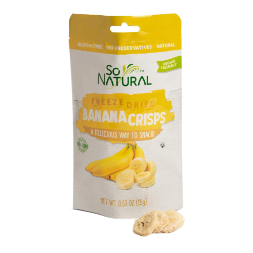 موز مقرمش ومجفف بالتبريد