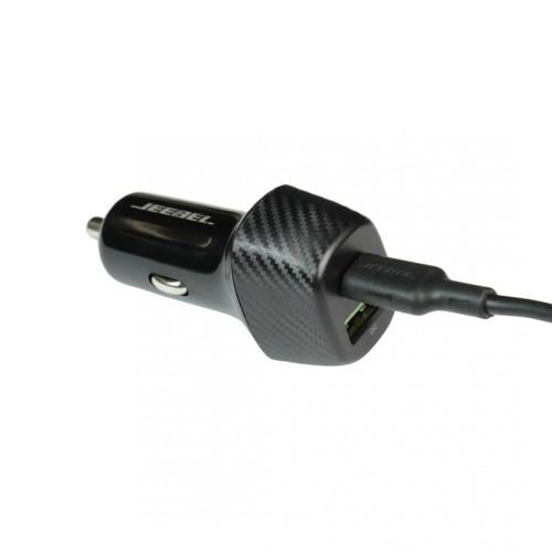 شاحن سيارة جيبل 38 واط PD بمنفذين USB-C + USB-A مع...