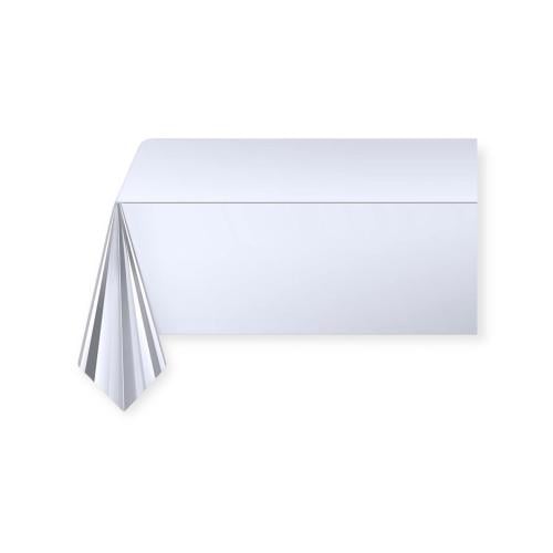 مفرش طاولة فضي لامع