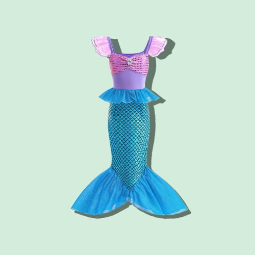 فستان الأميرة إريل مع تاج و إكسسوارات