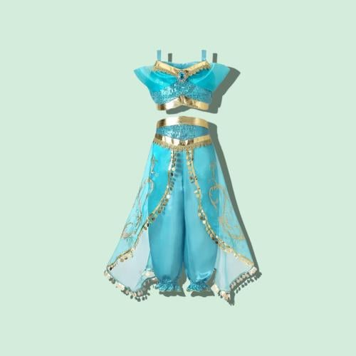 فستان الأميرة جاسمين مع تاج