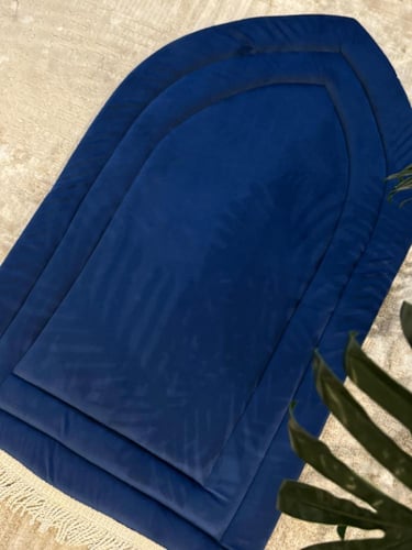 اطقم صلاة بناتي منقط كحلي