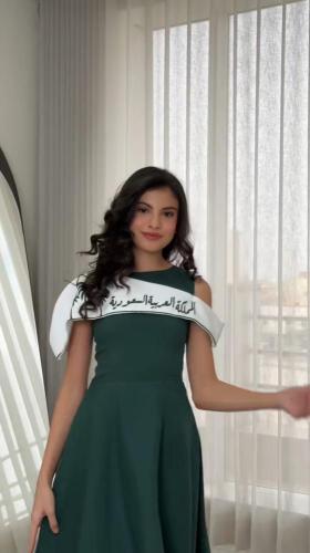 فستان اليوم الوطني السعودي