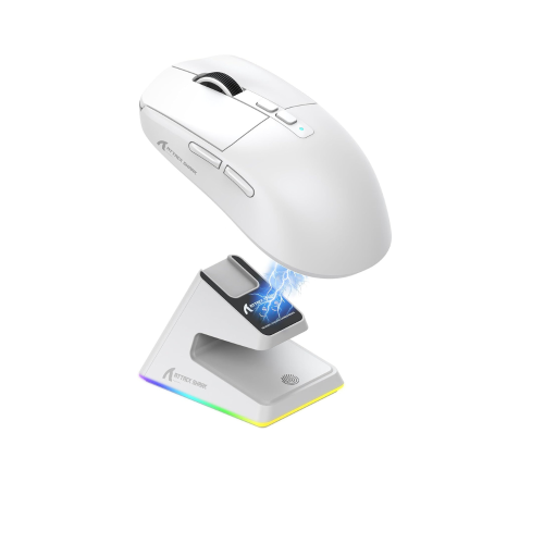 ATTACK SHARK X6-الأبيض (White)