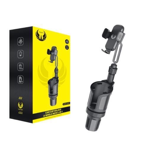 Yuvo - Car phone holder 2 in 1 rotatable 360 degrees and cup holder Y4870