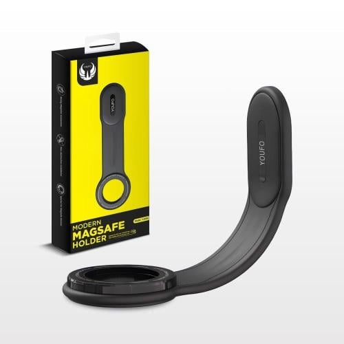 Yuvo - Mobile phone holder Y4838 magnetic compatible with MagSafe black