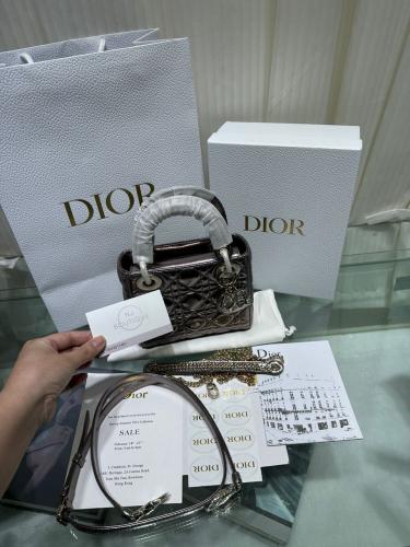 شنطة ليدي ديور شامبين غامق