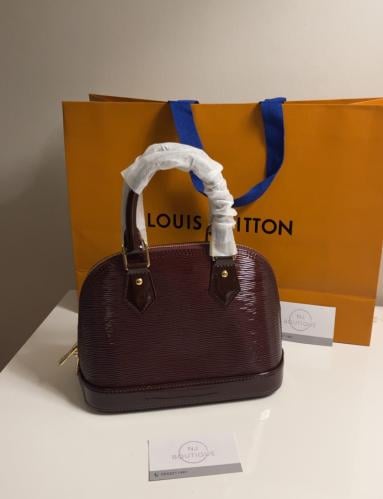 LV BAG ALMAA عنابي BB
