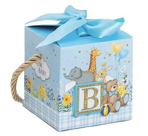 25 العبوة باللون الازرق صناديق هدايا كرتونية جديدة...