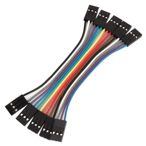 female to female jumpers wires 10 cm