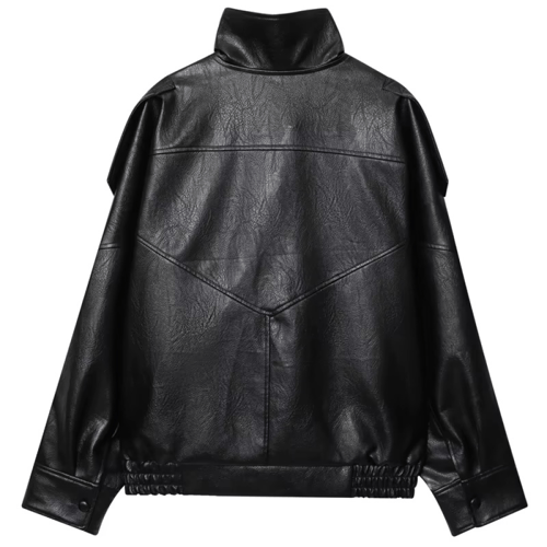 جاكيت جلد اسود