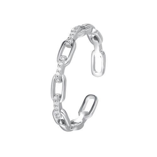 925 silver interconnected ring – free size