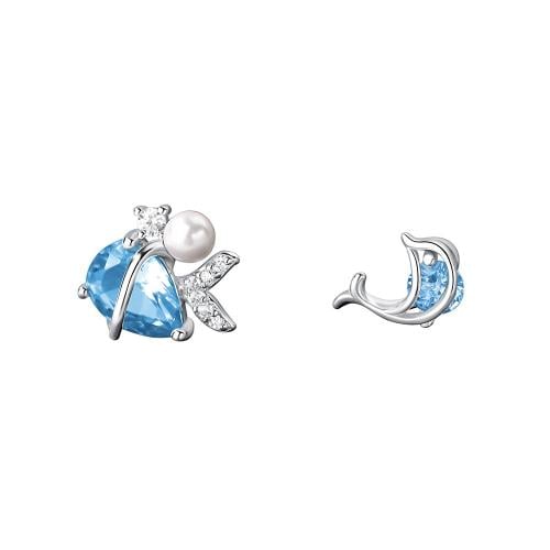 Wave sea earrings silver 925 karat