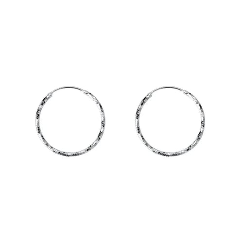 Classic earrings, silver, 925 karat