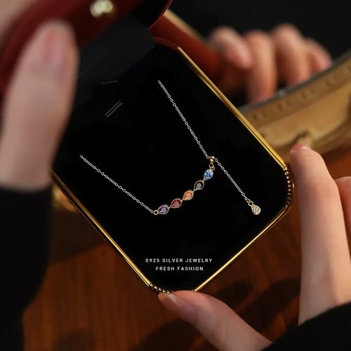 قلادة ألوانك أنتِ فضة عيار 925