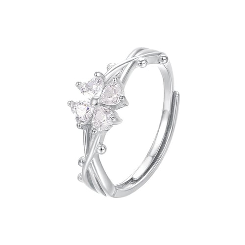 طقم زهرة اللمعة فضة عيار 925