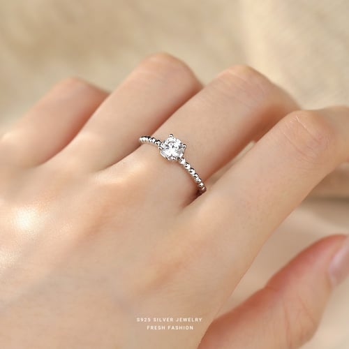 خاتم لمعة الهدوء فضة نقيه 925