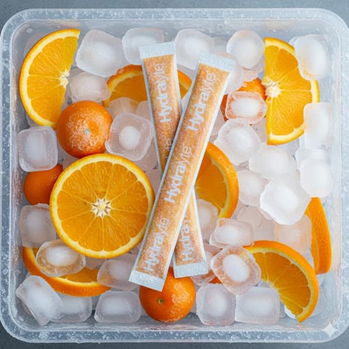 هيدرالايت - مصاصة الكتروليتات مثلجة نكهة البرتقال...