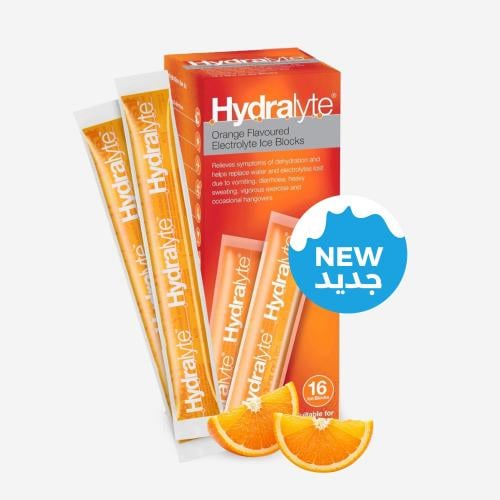 هيدرالايت - مصاصة الكتروليتات مثلجة نكهة البرتقال...