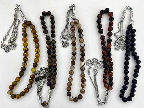 سبحة العقيق البرازيلي البني