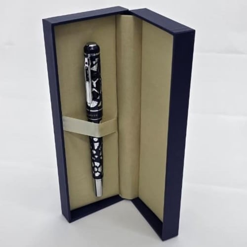 قلم أزورتي كحلي فاخر