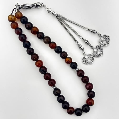 سبحة العقيق البرازيلي الأحمر