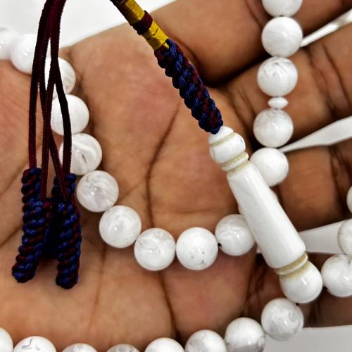 سبحة بلجيكية أبيض