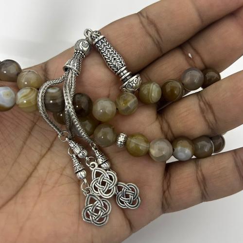 سبحة العقيق البرازيلي الفاخر