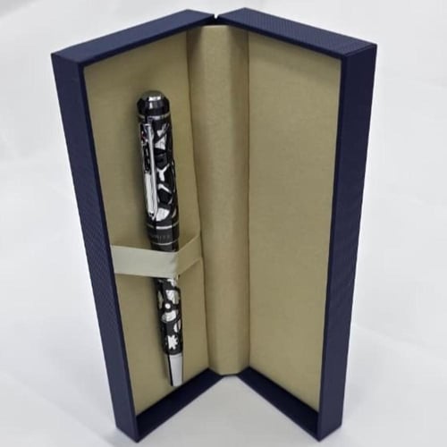 قلم أزورتي بني غامق فاخر