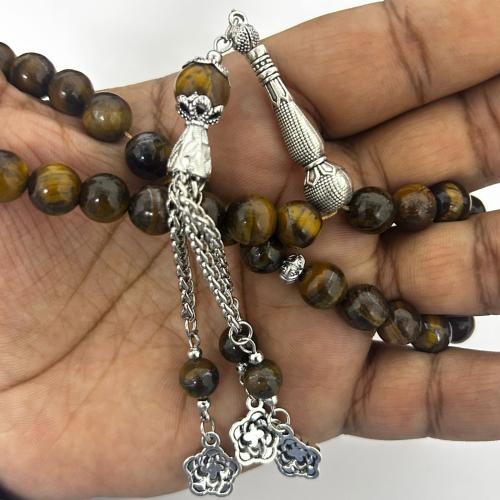 سبحة العقيق البرازيلي البني