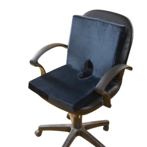 مقعد ومسند طبى مريح اسود HT206