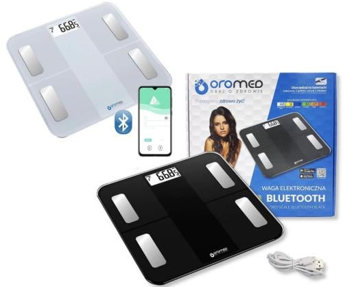 ميزان الكتروني اوروبي يدعم تقنية البلوتوث اسود oro...