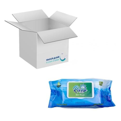 كرتون | ريفان | مناديل مبللة بالماء النقي غير معطر...