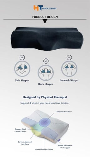 وسادة طبية مطورة لتخفيف آلالام الرقبة والكتف ميمور...