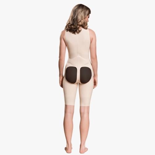 مارينا - مشد كامل للجسم شورت بحمالات مفتوح من المؤ...