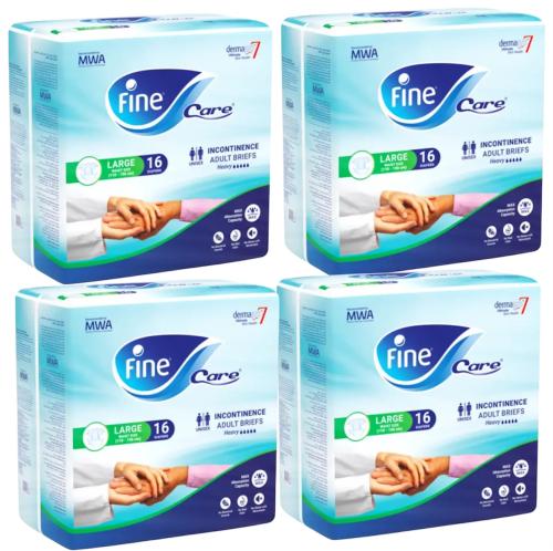 فاين كير حفائض كبار السن لاصق مقاس L كبير - كرتون...