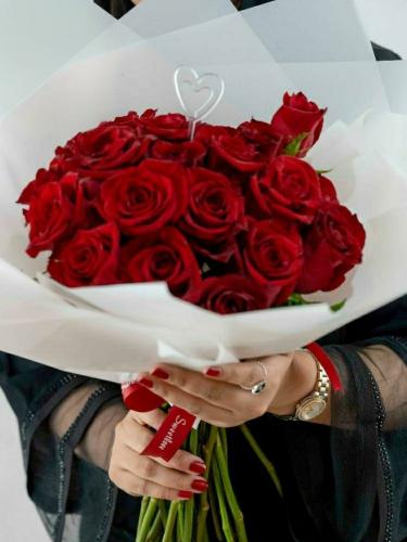 باقة ورد جوري أحمر