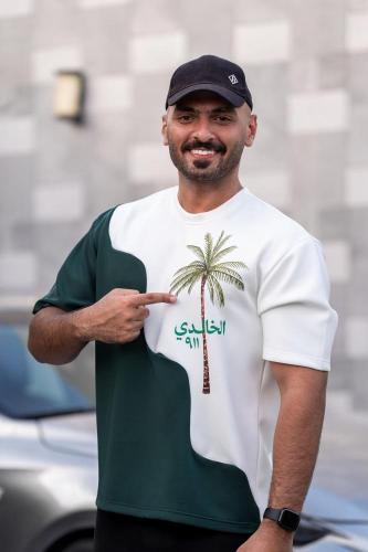 تيشيرت السعودية اليوم الوطني طباعة النخلة والرمز