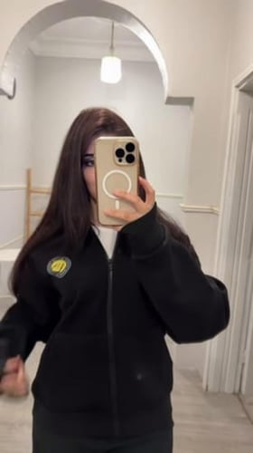 بلوفر بغطاء راس ووجه شتوي لنادي النصر