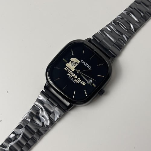 ساعة بتصميم شعار الاتحاد - اسود