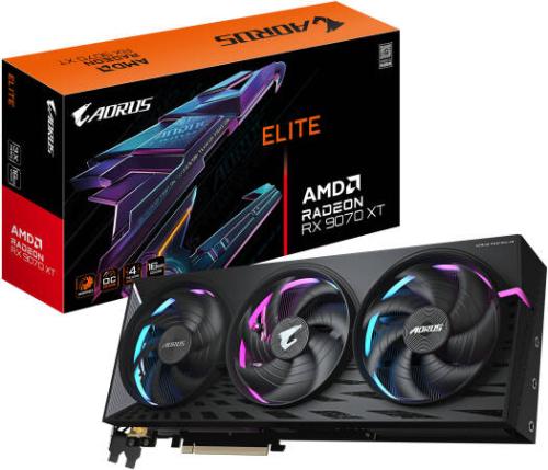 بطاقة رسومات GIGABYTE AORUS RX 9070 XT ELITE مع إض...